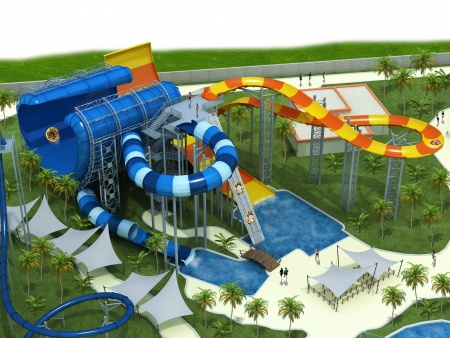 Водные Горки и детские аттракционы