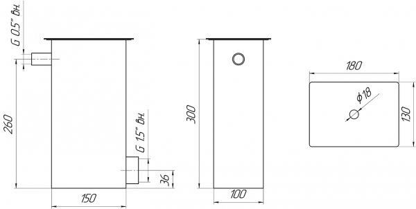 Регулятор уровня воды (внутр. 1,5”)