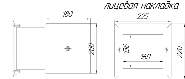 Скиммер 15 м² с удлинённой горловиной (Плитка)