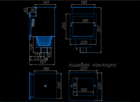 Скиммер 15 м² (Плитка)