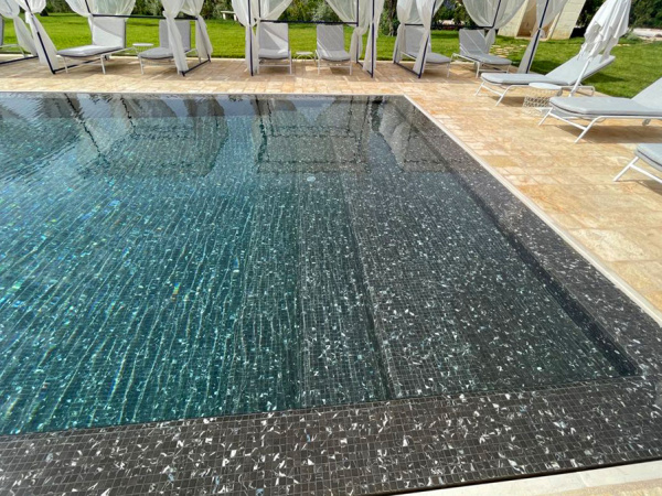 Мозаика из стекла Black Marble