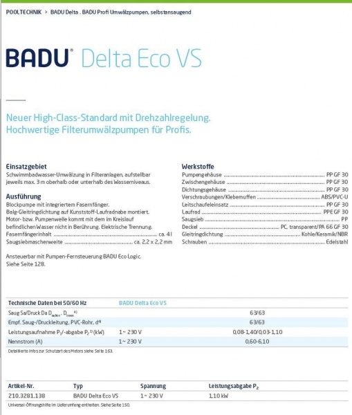 Насос BADU® Delta Eco VS Премиум