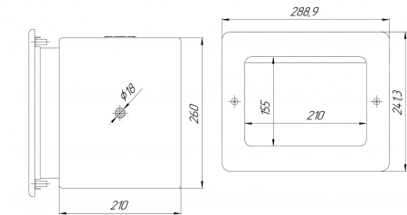 Скиммер 25 м² (Плитка)