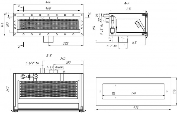 Скиммер 25 м² с узкой горловиной и выдвижной корзиной (Универсальный)