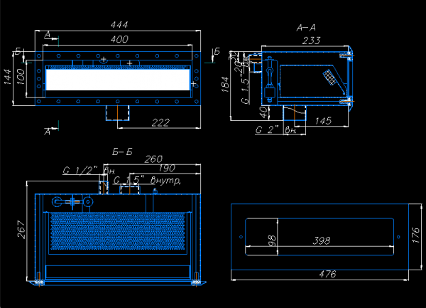 Скиммер 25 м² с узкой горловиной и выдвижной корзиной (Универсальный)